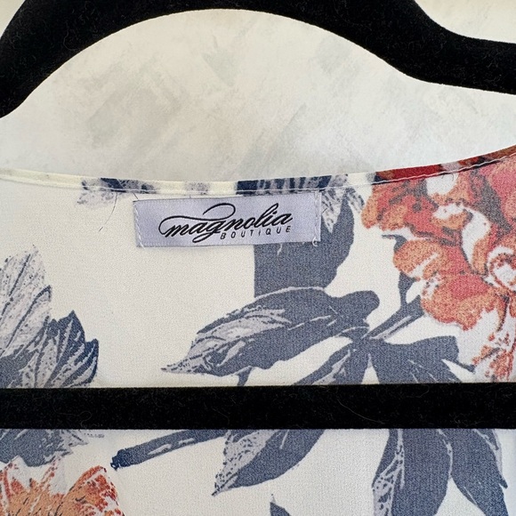 Magnolia Boutique Floral Print Kimono Cardigan - Picture 3 of 3